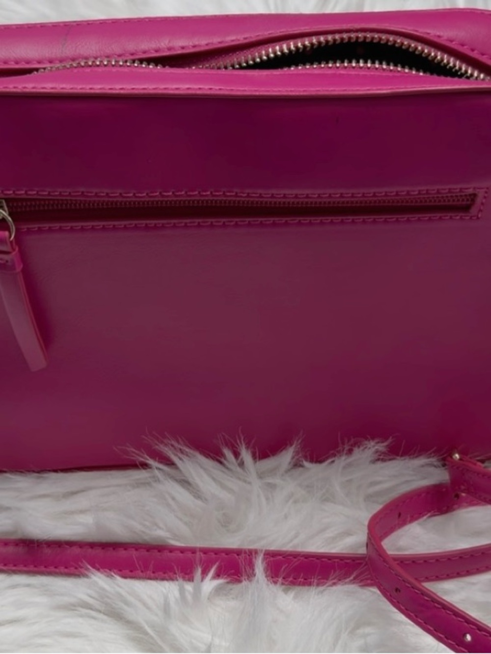 Draper James Quilted Crossbody Bag in Bright Pink - Picture 3 of 4